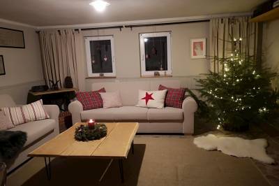 Apartmán na prízemí – vianočná atmosféra v ubytovaní, Ubytovanie pod Homôlkou, Jamník