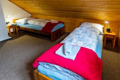 Spálňa s 1-lôžkovými posteľami, Chalúpka na Lúke, Demänovská Dolina