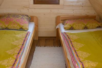 Spálňa s dvomi 1-lôžkovými posteľami, Chata Balko, Vitanová