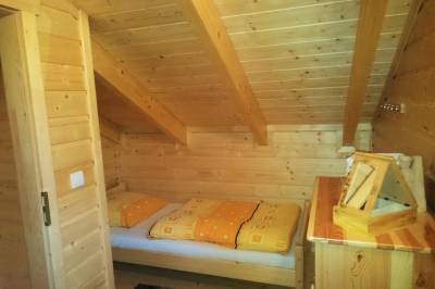 Spálňa s 1-lôžkovou posteľou, Chata Kaprík, Liptovský Trnovec