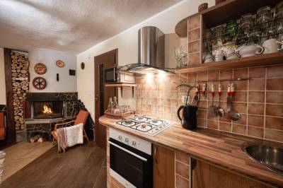 Spoločné priestory s kuchyňou-apartmánova časť, ZET Chalet &amp; Wellness, Vyšné Ružbachy
