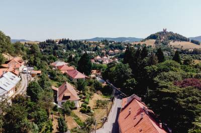 Výhľad z ubytovania, Domček na Staromestskej****, Banská Štiavnica