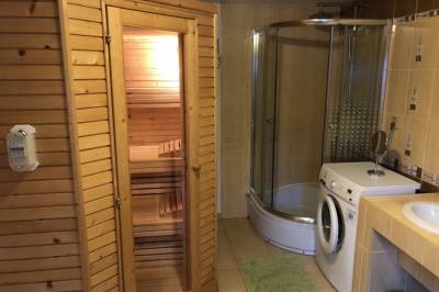 Kúpeľňa so saunou, Chalupa Barborka, Klubina