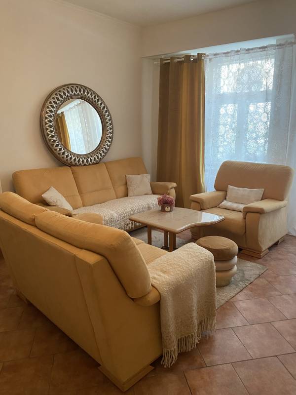 Obývačka s gaučovou súpravou, Modrý dom 1, Levoča