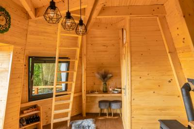Interiér ubytovania na samote pri obci Párnica, Diamond Cabin Orava, Párnica