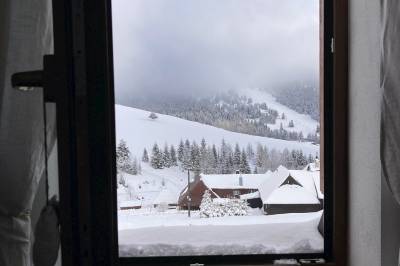 Výhľad z ubytovania, Chata Srdcovka (predtým Privat Bachledova dolina), Ždiar