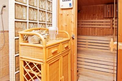 Sauna vo wellness časti ubytovania, Vila Valča, Valča