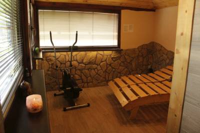 Oddychová zóna pri saune, Chata Veterník, Králiky