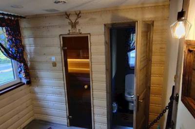 Kúpeľňa a sauna, Chata JJParadise, Oravice