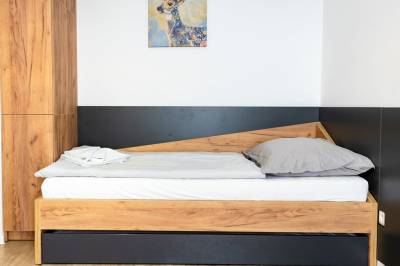 Spálňa s 1-lôžkovou posteľou, Apartmán 110 Vila Zuberec, Zuberec