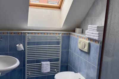 3-lôžková izba – kúpeľňa so sprchovacím kútom a toaletou, Vila Tatra, Stará Lesná