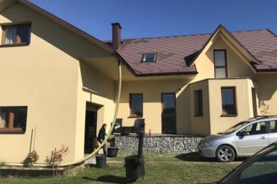Exteriér ubytovania v obci Vavrečka na Orave, Ubytovanie u Mikuláša, Vavrečka