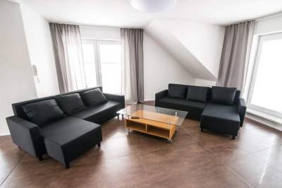 Obývačka s gaučom, Apartmán UNIMIX, Liptovský Mikuláš
