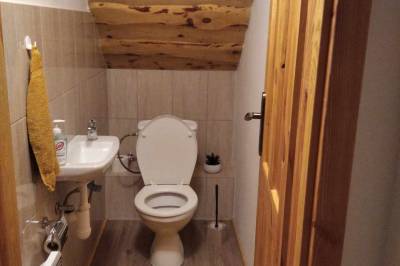 Samostatná toaleta, Chata Mníchovský potok, Bardejov