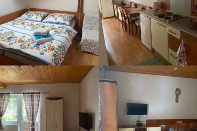Apartmán Komfort - poschodie č. 1 – spálňa, obývačka a kuchynský kút, Apartmánová chata Slniečko Donovaly, Donovaly