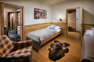 Apartmány LUXURY DELUXE SUPERIOR – spálňa s dvomi 1-lôžkovými posteľami, Chalets Minerália, Demänovská Dolina