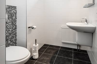 Kúpeľňa s toaletou, Family apartment 201 - Vila Aston, Veľká Lomnica