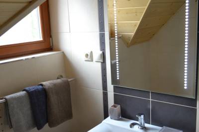 Kúpeľňa so sprchovacím kútom a toaletou, Chata Zafír***, Klokočov
