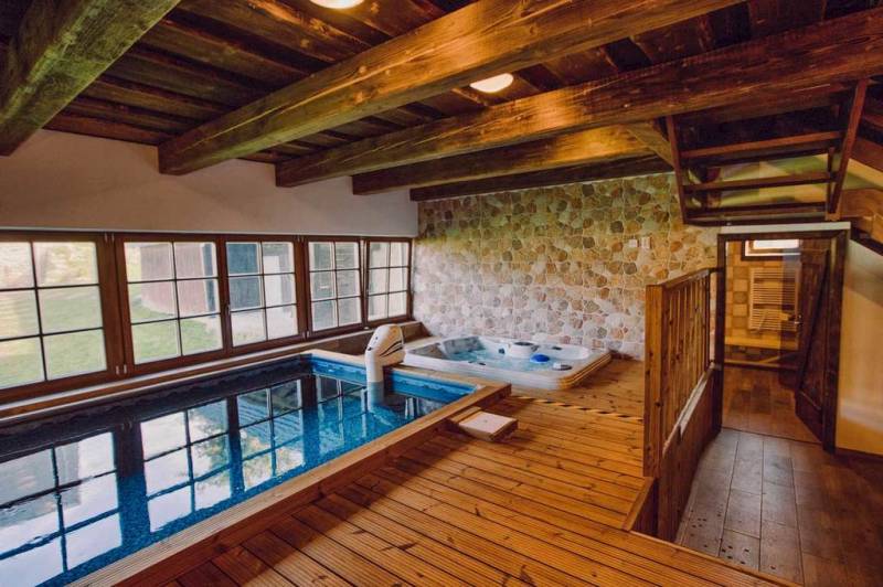 Wellness s bazénom a vírivkou, Vrchársky dvor - Chalupa pod Dlhým grúňom, Drábsko