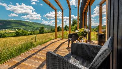 Terasa so sedením, Kutica u Lohajov, Nová Baňa