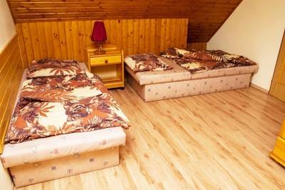 Spálňa so štyrmi 1-lôžkovými posteľami, Chata v Turci, Mošovce
