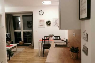 Plne vybavená kuchyňa s jedálenským sedením, Apartmán Skalka 38, Kremnica