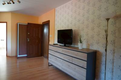 Oranžový apartmán - obývačka s TV, Apartmány u Denyho, Zuberec