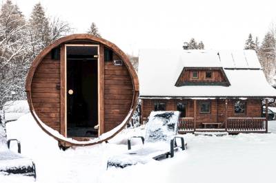 Exteriér ubytovania so saunou v Podbiel, Chalúpka pri mlyne, Nižná