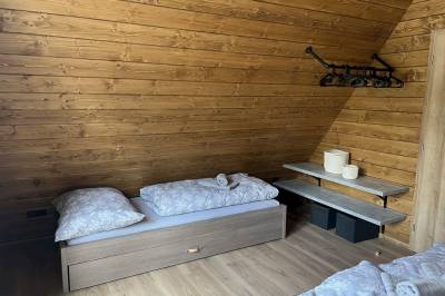 Spálňa s 1-lôžkovou posteľou, Chata za plotom, Oravská Lesná