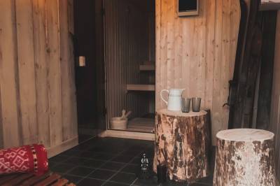 Sauna v exteriéri ubytovania, Chata Lehota, Horná Lehota