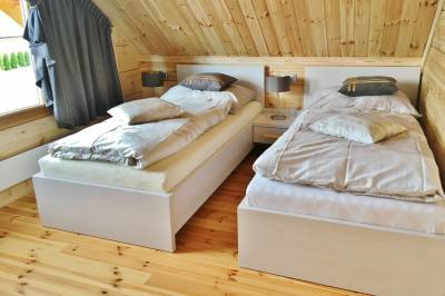 Spálňa s 1-lôžkovými posteľami, Chata Natan, Veľká Lomnica