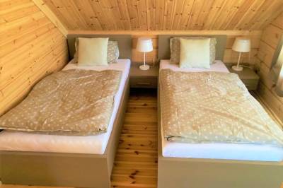 Spálňa s 1-lôžkovými posteľami, Chata Green, Veľká Lomnica