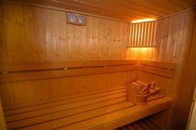 Sauna v interiéri ubytovania, Apartmánový dom Huty, Huty