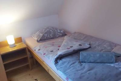 Spálňa s 1-lôžkovou posteľou, Chalupa u Valiky, Podtureň