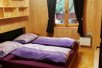 Spálňa s manželskou posteľou, Chata Čučoriedka, Belá - Dulice