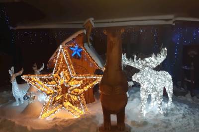 Vianočná dekorácia ubytovania, Chata u Rózy, Oščadnica