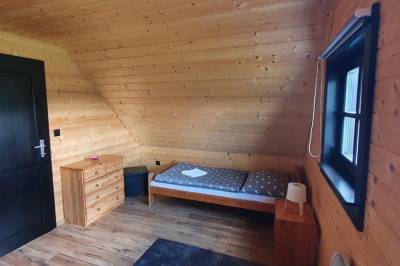 Spálňa s 1-lôžkovou posteľou, Chata pod Urbanovým vrchom, Čierny Balog