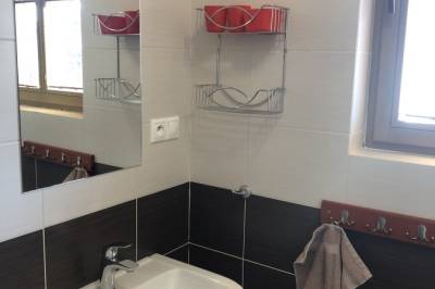 Dvojposteľová izba – kúpeľňa so sprchovacím kútom a toaletou, Chata BAJANA, Demänovská Dolina