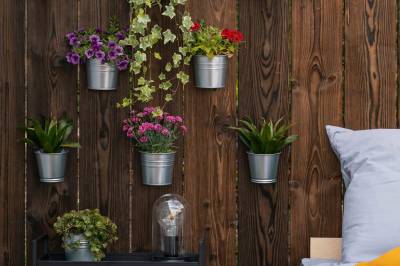 Interiér, kvetinová stena, Kutica 2, Nová Baňa