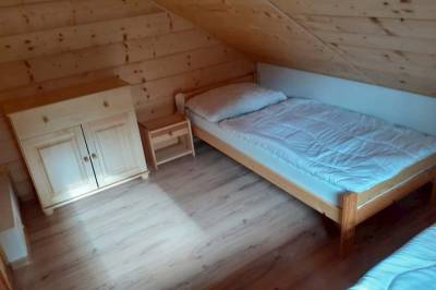 Spálňa s dvomi 1-lôžkovými posteľami, Chata u Šipa, Dolný Kubín