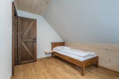 Chata u Sestry - spálňa s 1-lôžkovou posteľou, Chaty u Brata a Sestry, Demänovská Dolina