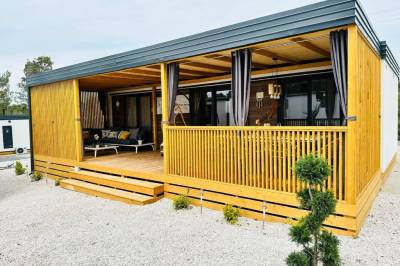 3-spálňový dom - exteriér ubytovania v Chorvátsku, Brand new mobile house - Soline Beach, Biograd na Moru
