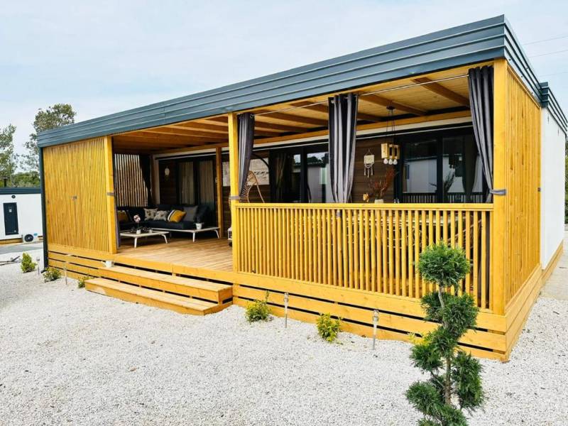 3-spálňový dom - exteriér ubytovania v Chorvátsku, Brand new mobile house - Soline Beach, Biograd na Moru