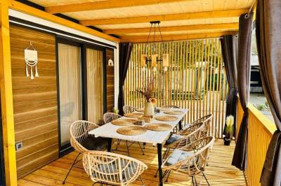 3-spálňový dom - terasa so sedením, Brand new mobile house - Soline Beach, Biograd na Moru