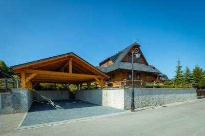 Chata Helenka - exteriér ubytovania v obci Liptovská Štiavnica, Chalúpkovo Resort, Liptovská Štiavnica