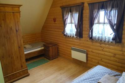 Chata Lúčny hríb - spálňa s 1-lôžkovou posteľou, Chalúpkovo Resort, Liptovská Štiavnica