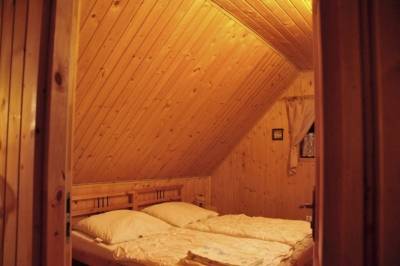 Spálňa s manželskou posteľou, Drevenica na Liptove, Liptovské Sliače