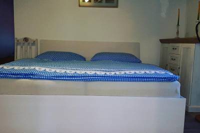 Spálňa s manželskou posteľou, Drevenica Raj, Bystrička