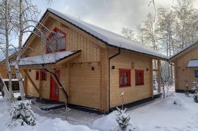 Exteriér ubytovania v Tatranskej Lomnici, Chalets Buky, Vysoké Tatry