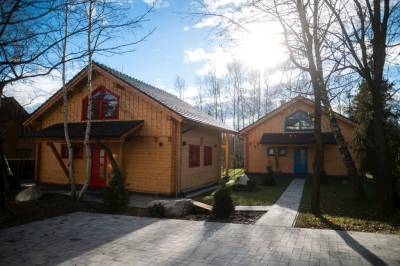 Exteriér ubytovania v Tatranskej Lomnici, Chalets Buky, Vysoké Tatry